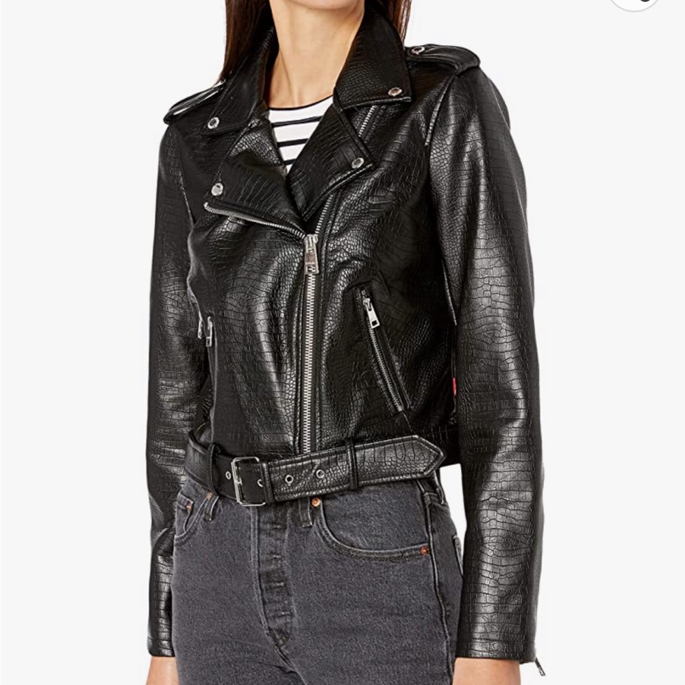 Levi’s Black Snakeskin Leather Jacket